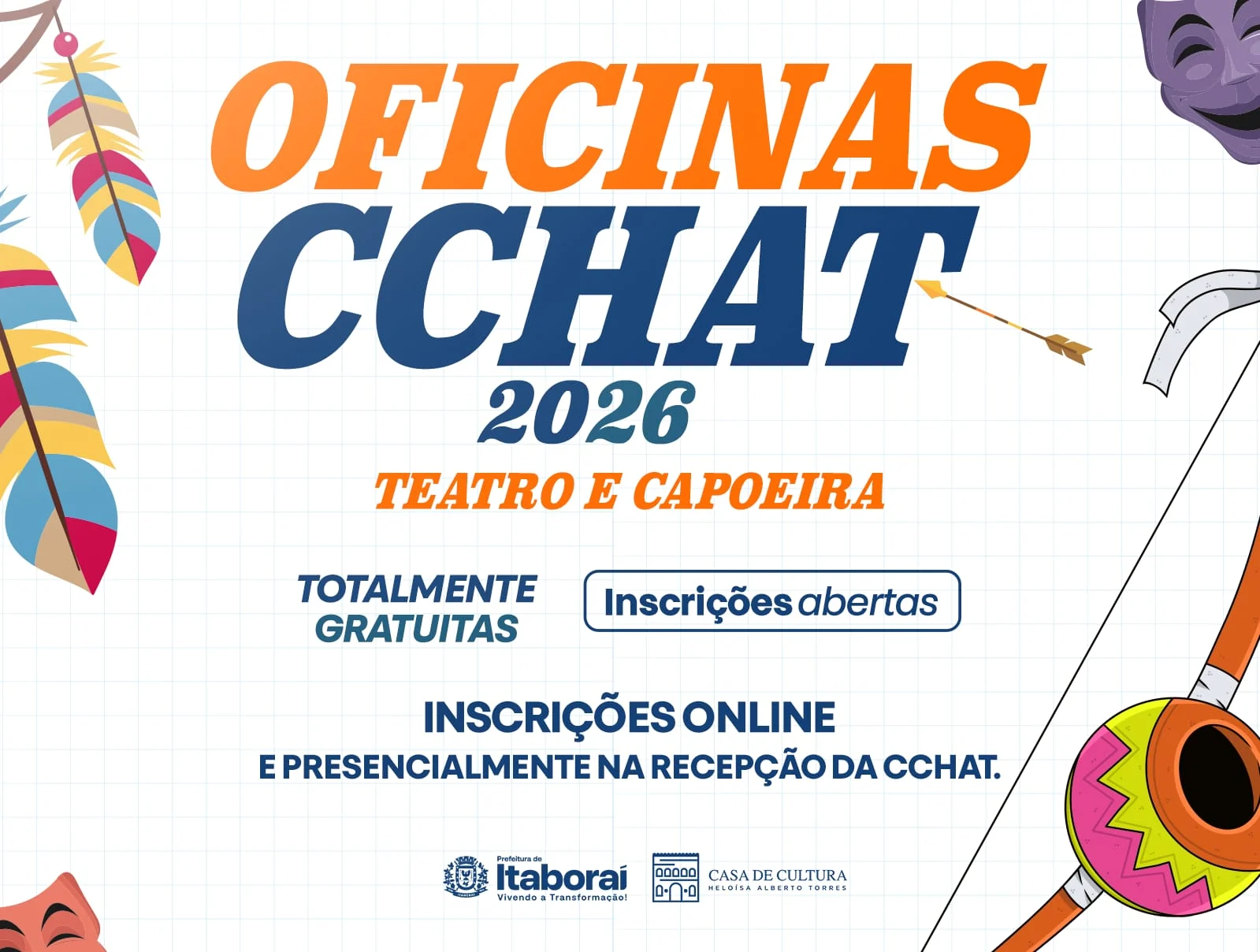 Não Perca! Casa de Cultura de Itaboraí Abre Inscrições para Oficinas Gratuitas de Teatro e Capoeira: Cultura e Esporte ao Seu Alcance!