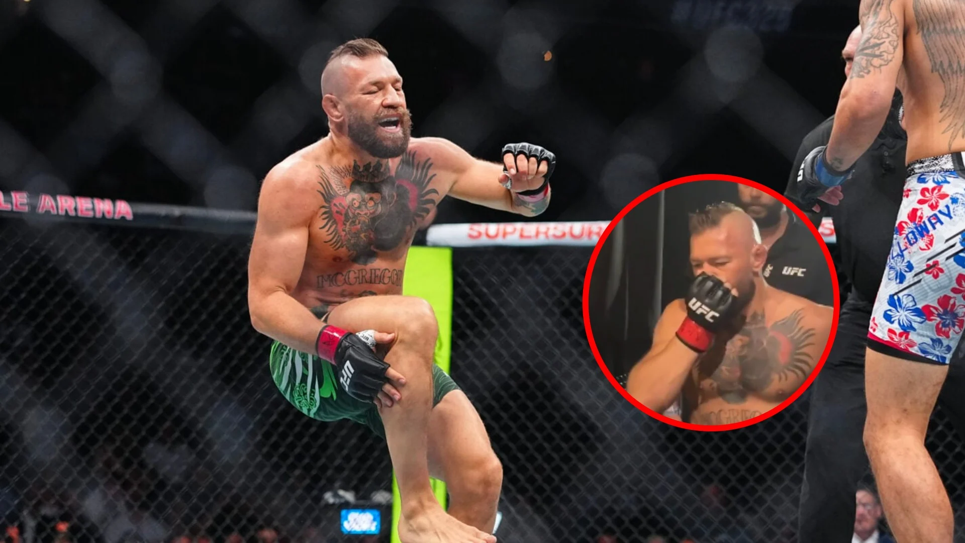 Drama no UFC 329: Conor McGregor Deixou Arena Mancando Após Lesão no Joelho e Derrota Relâmpago em Retorno Desastroso