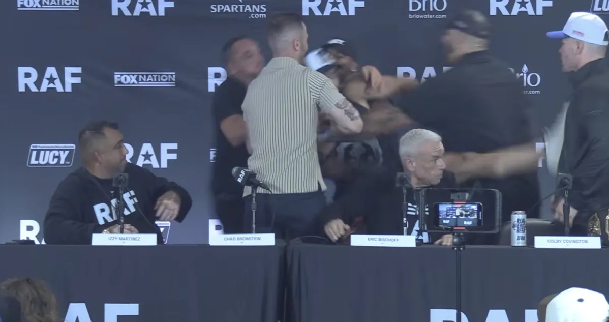 Belal Muhammad Ataca Colby Covington Em Conferência De Imprensa Da RAF 11: Caos Leva A Luta Anunciada Para RAF 12