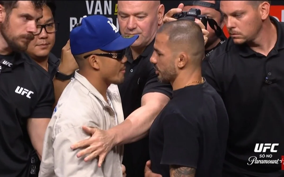 Clima esquenta no UFC 331: Pantoja explode contra Joshua Van e dispara ‘Precisa lavar a boca’ antes da revanche pelo cinturão peso-mosca