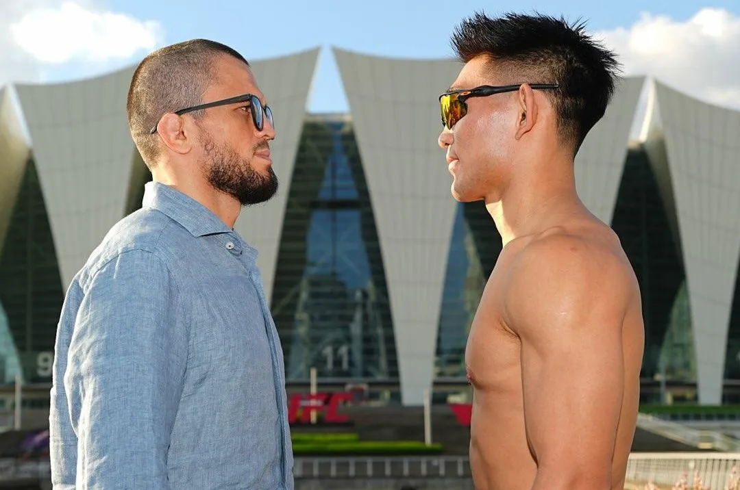 Polêmica no UFC Shanghai: Song Yadong tira a camisa em encarada com Umar Nurmagomedov e divide fãs, que o chamam de ‘stripper de Shanghai’