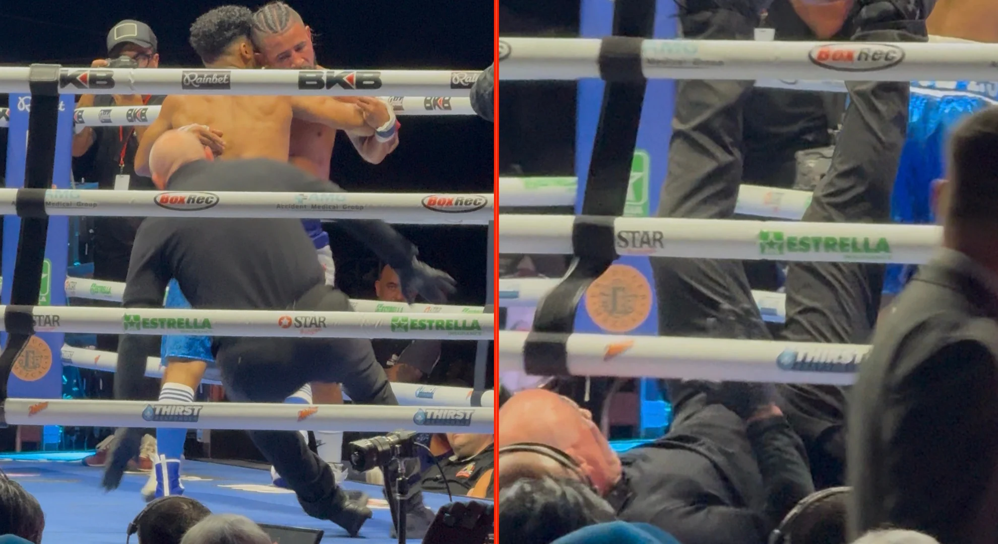 Lenda do Boxe Yuriorkis Gamboa Estreia no Boxe Sem Luvas BKB e Árbitro Vira Atração Inesperada em Momento Cômico
