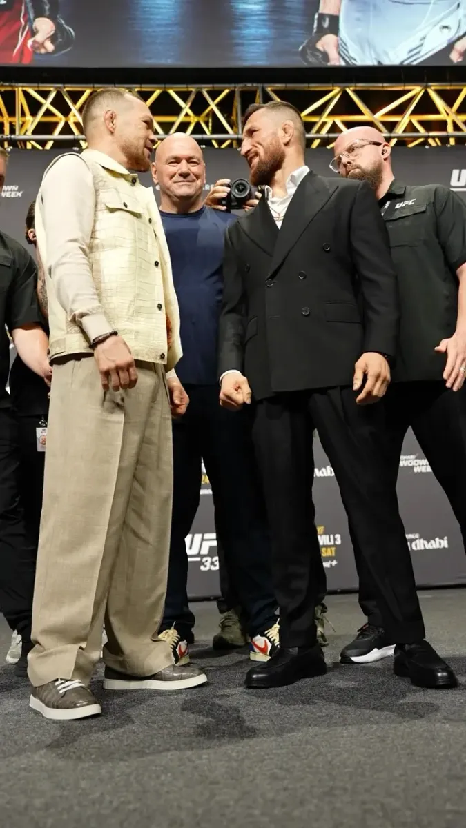 Merab Dvalishvili provoca Petr Yan em encarada do UFC 333: “Vou te comer”, dispara georgiano em revanche pelo cinturão dos galos